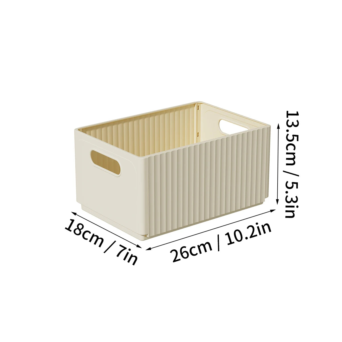 WORTHBUY Plastic Folding Fridge Storage Box Pull-Out Fruit Vegetable Organizer Box Large Capacity Kitchen Storage Organization