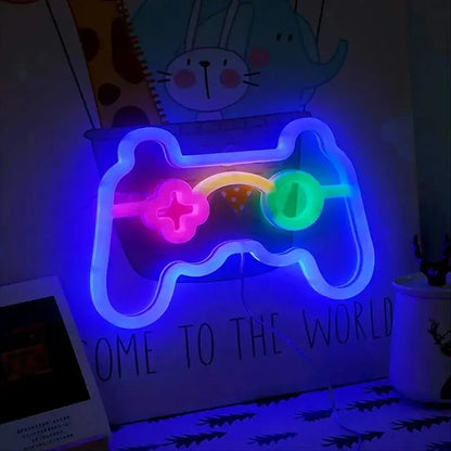 Gamer Neon Sign Lights,Gamer Controller Neon Lamp for E-sport Room