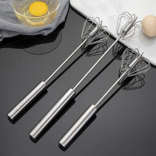 Stainless Steel Rotating Whisk