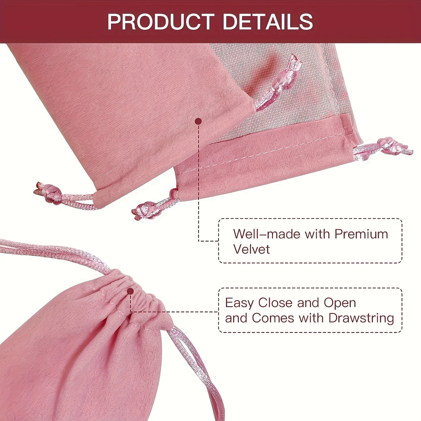 10pcs Velvet Jewelry Gift Bags with Drawstrings -Soft Storage Pouches for Wedding Favors,Birthday Presents,Anniversary Keepsakes