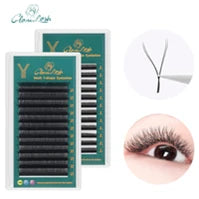 ANNAFRIS 4D 5D W Shape Eyelash Extension Handmade 12line/Tray Premade Volume Fans Clover W Lashes