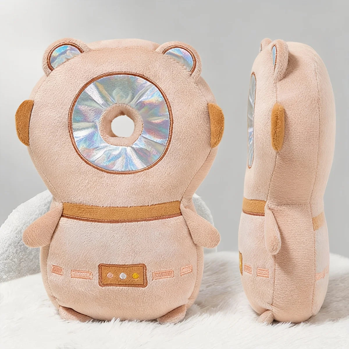 1Pc Baby Head Protection Pillow - Protective Backpack Anti-Fall Head Pillow Adjustable Baby Head Protection Pad Comfortable Cute Cartoon Design Suitable for Baby Walking and Crawling