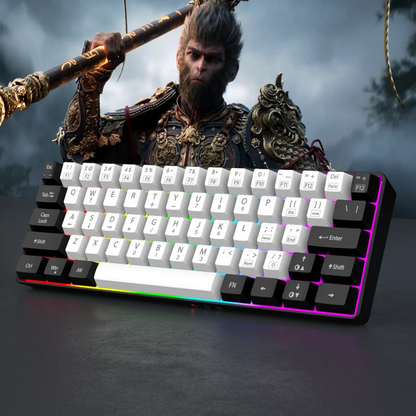 Teclado para juegos ultracompacto con un 60 % de RGB