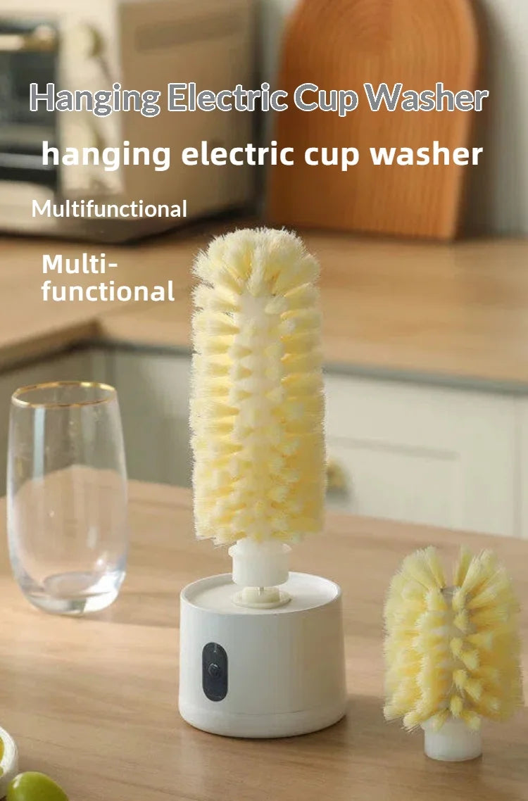 Electric Cup Scrubber Glass Cleaner Lazy Bottles Brush Sink Kitchen Cup Cleaning Brush Gadgets