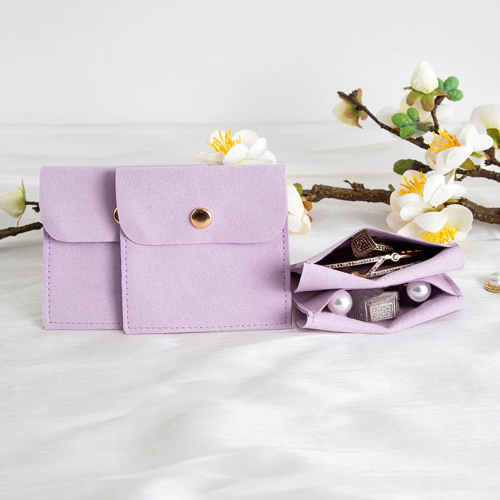 50/10/1pcs Microfiber Velvet Bag Jewelry Presents Bags for Earrings Necklace Christmas Wedding Gift Package Candy Favor Bag