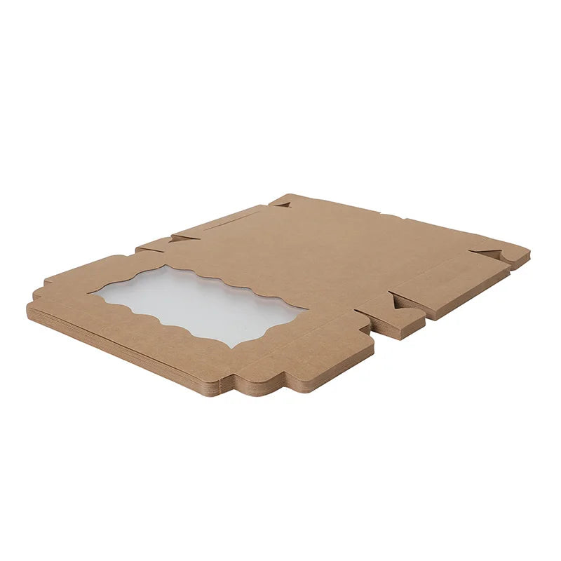 5/10/20pcs Cake Bakery Box With Window Candy Cookie Dessert Donut Box for Wedding Birthday Party Supplies Christmas Gift Packing