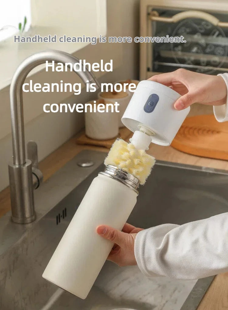 Electric Cup Scrubber Glass Cleaner Lazy Bottles Brush Sink Kitchen Cup Cleaning Brush Gadgets