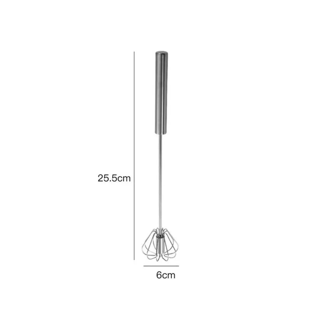 Batedor rotativo de aço inoxidável, misturador semiautomático, batedor manual, creme doméstico, ovos, utensílios de panificação