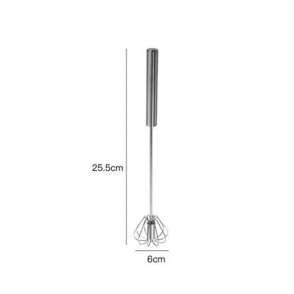Batedor rotativo de aço inoxidável, misturador semiautomático, batedor manual, creme doméstico, ovos, utensílios de panificação