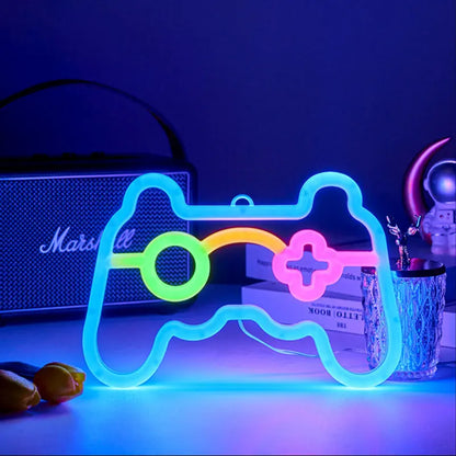 Gamer Neon Sign Lights,Gamer Controller Neon Lamp for E-sport Room