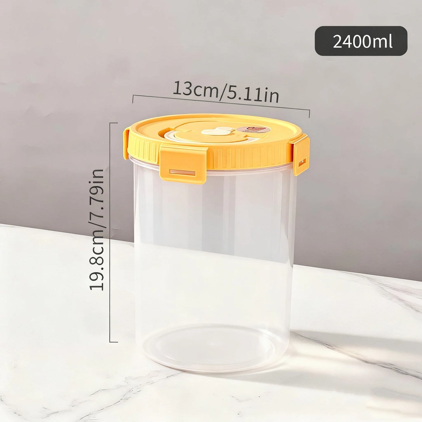Noodles Sealed Storage Box With Handle Moisture-Proof Airtight Pasta Food Storage Container Kitchen Plastic Fresh-keeping Box