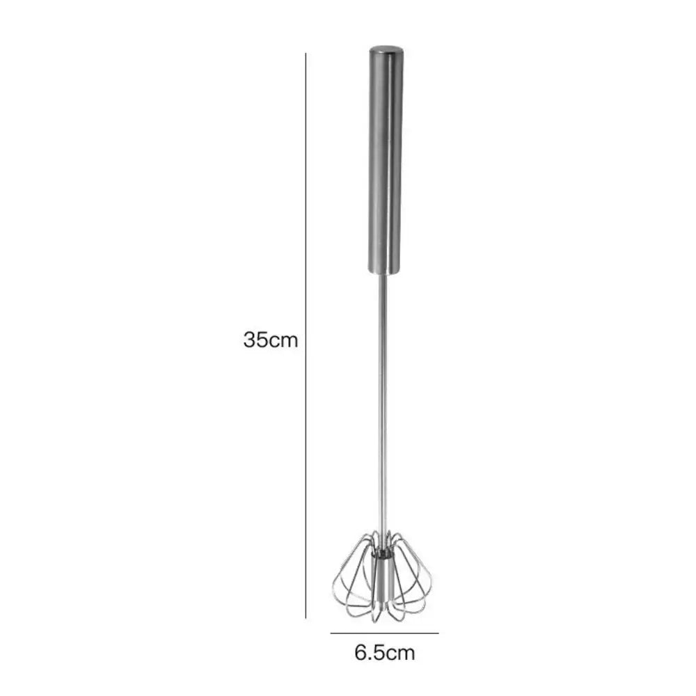 Batedor rotativo de aço inoxidável, misturador semiautomático, batedor manual, creme doméstico, ovos, utensílios de panificação