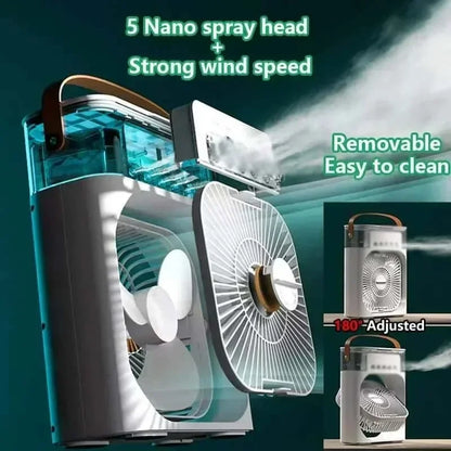 Ventilador portátil 3 en 1 Xiaomi con luz LED