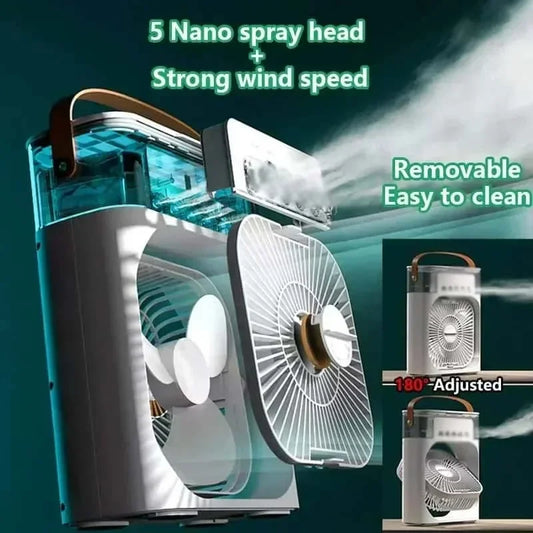 Ventilador portátil 3 en 1 Xiaomi con luz LED