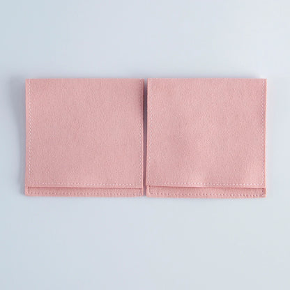 10pcs Velvet Jewelry Packaging Pouches Chic Wedding Favor Bags Cream microfiber Cosmetic Bags Product Package Wedding Gift Bag
