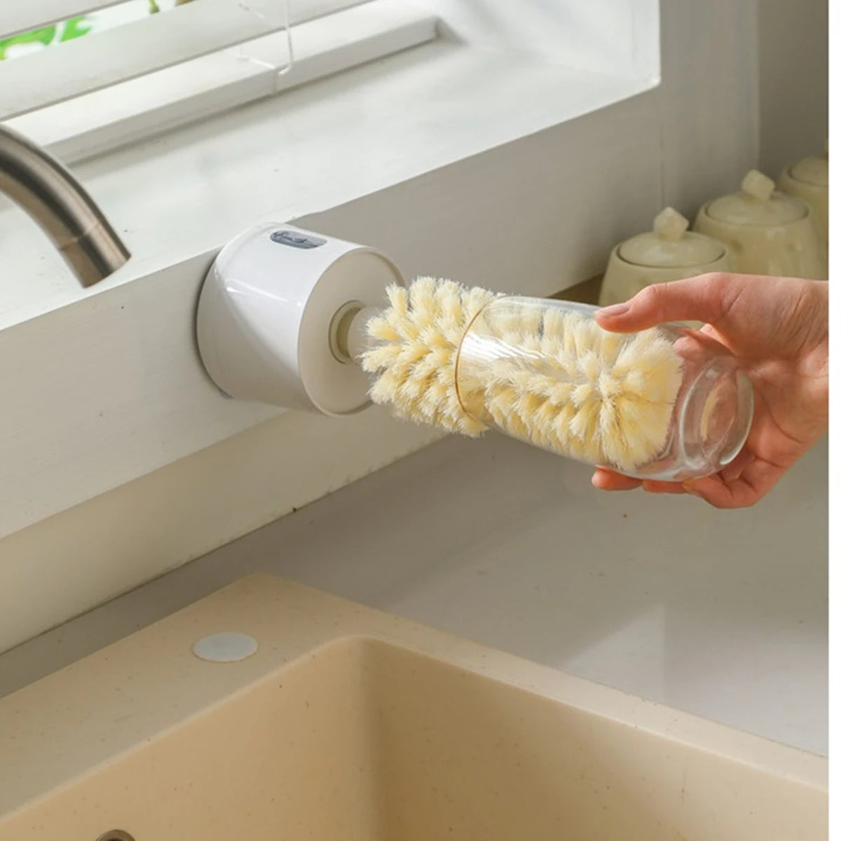 Electric Cup Scrubber Glass Cleaner Lazy Bottles Brush Sink Kitchen Cup Cleaning Brush Gadgets