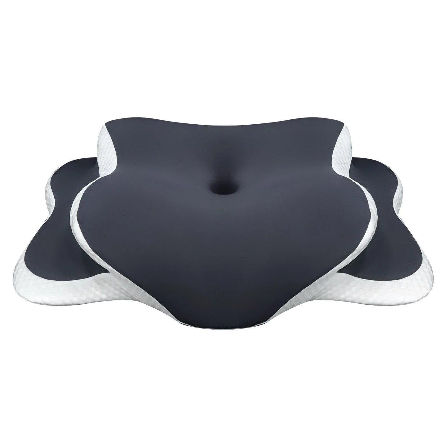 Almohada Cervical de Espuma Viscoelástica para Aliviar el Dolor de Cuello – Almohada Ortopédica Ergonómica con Soporte Cervical para Dormir de Lado, Boca Arriba o Boca Abajo