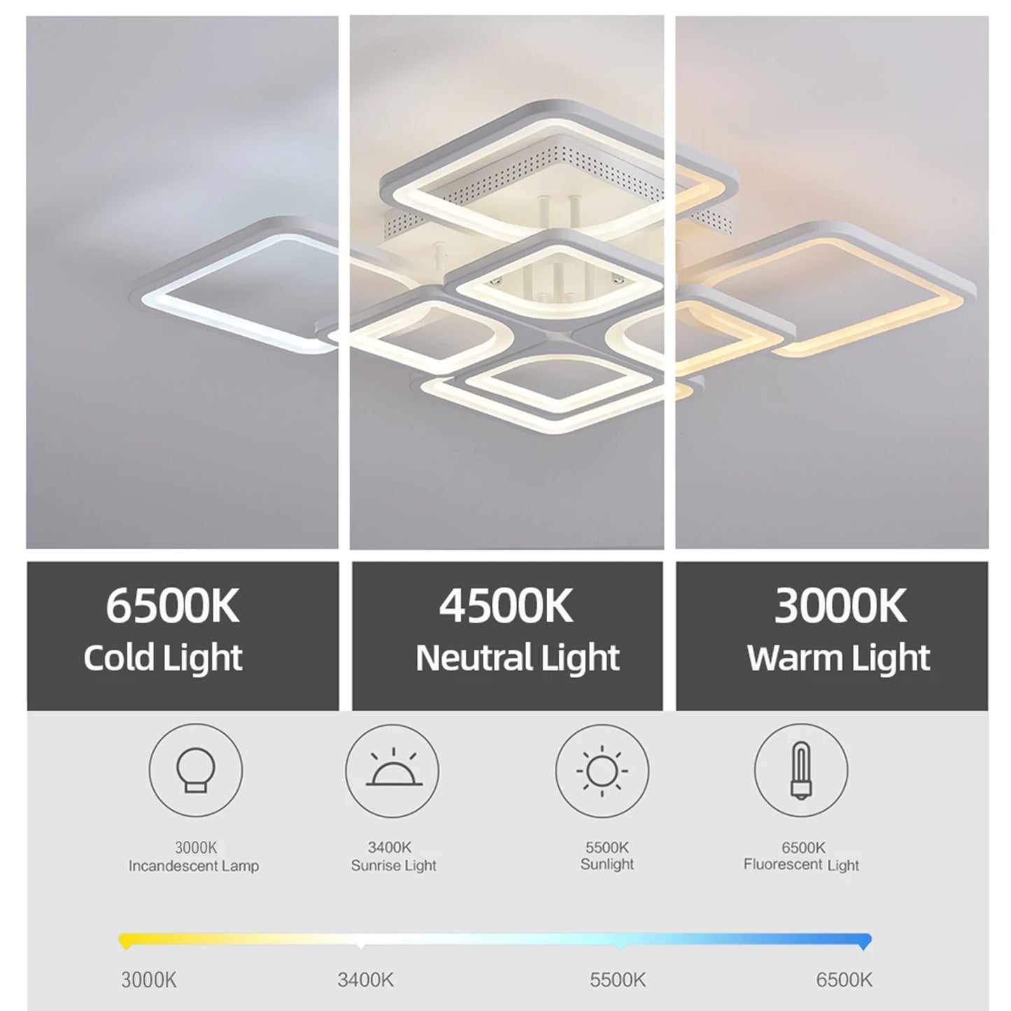 Lámpara de techo LED moderna para salón y dormitorio con mando a distancia, plafón sencillo, accesorios nórdicos para el hogar