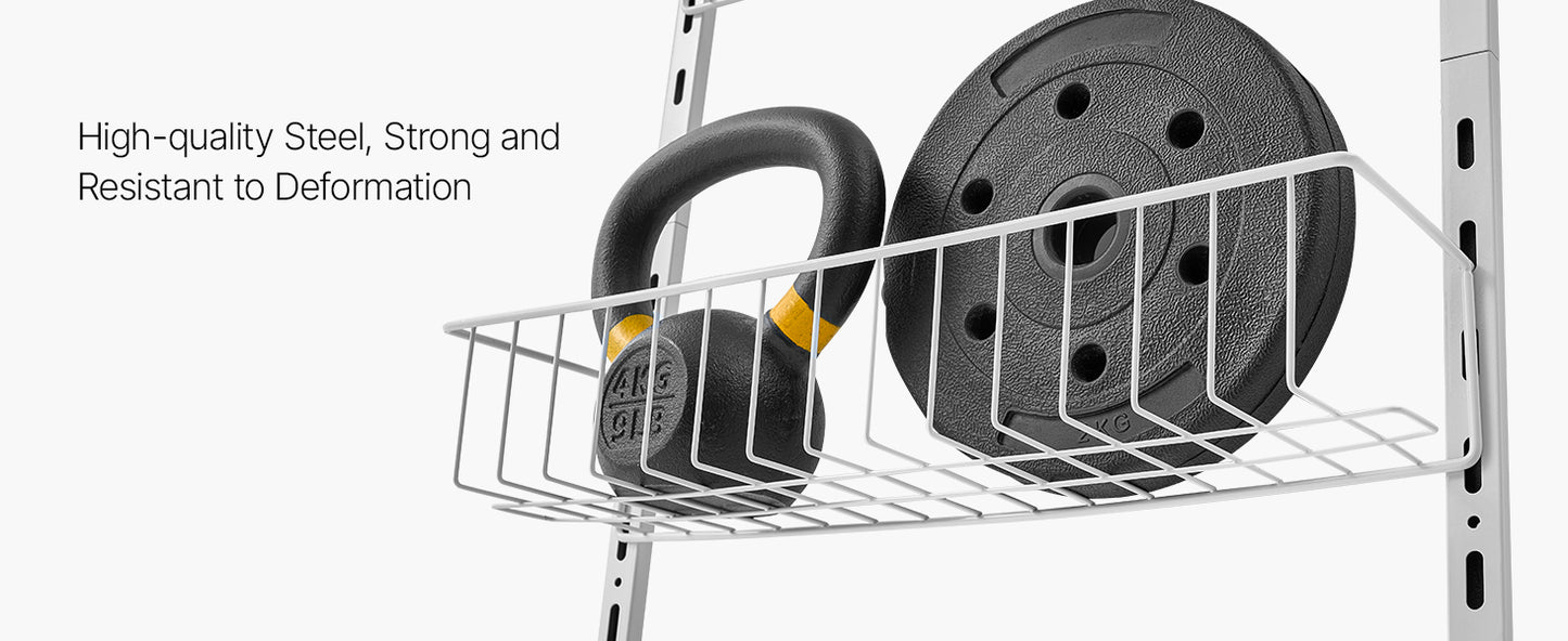 SucceBuy 6/8/9/10 Tier Over the Door Pantry Organizer Heavy-Duty Steel Hanging Spice Rack, Adjustable Wall Seasoning Shelves