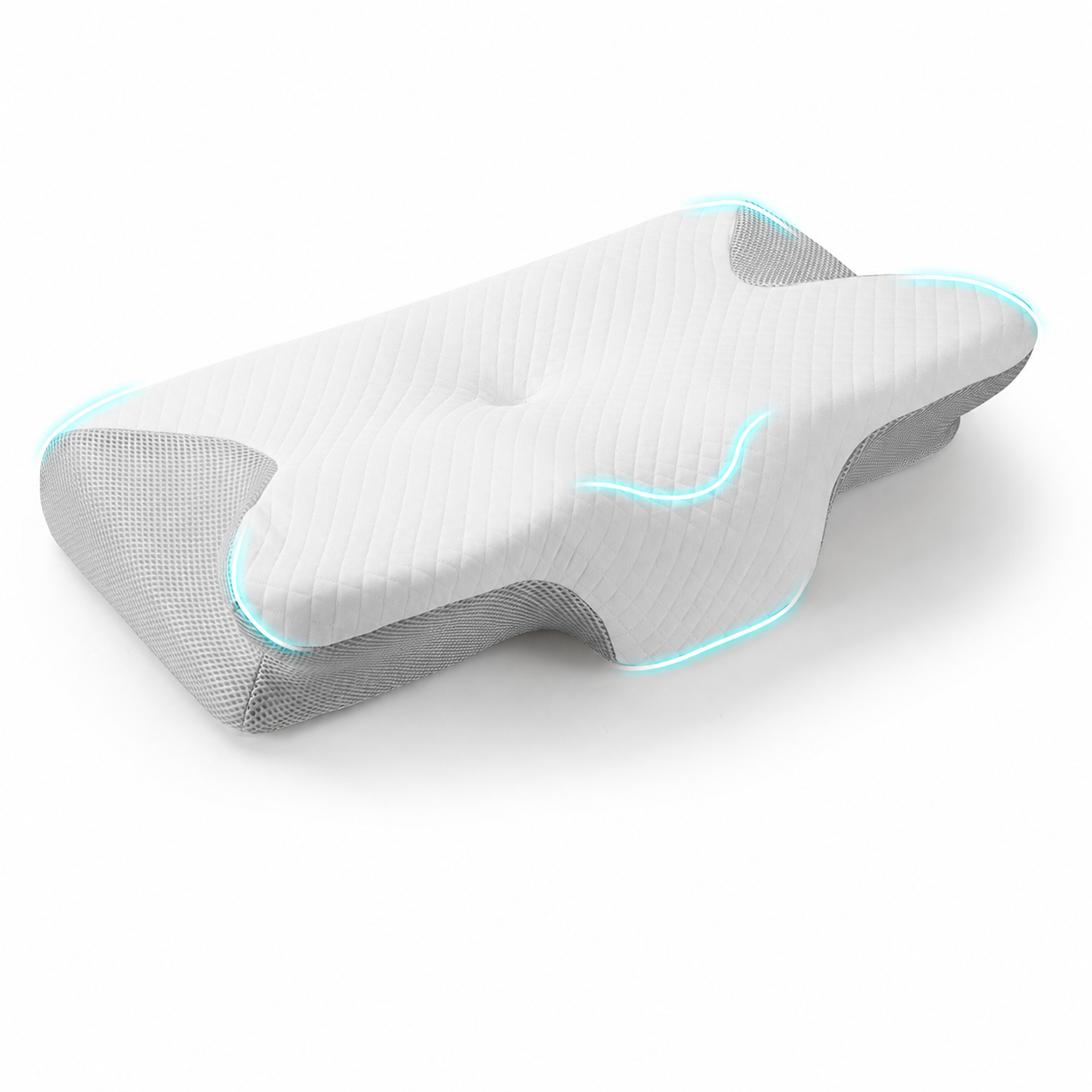 DormiCare™ Ergonomic Butterfly Memory Foam Pillow – Neck & Shoulder Pain Relief for Side, Back & Stomach Sleepers