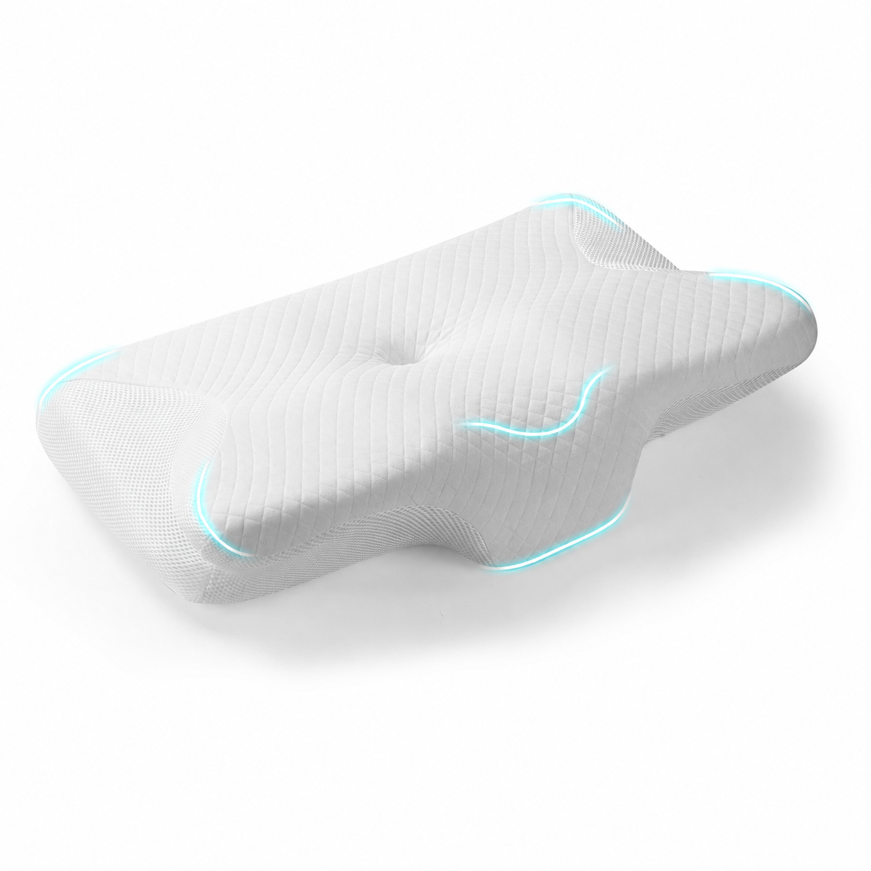 DormiCare™ Ergonomic Butterfly Memory Foam Pillow – Neck & Shoulder Pain Relief for Side, Back & Stomach Sleepers